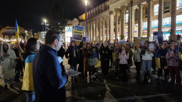 Demo zum Angriff auf die  Ukrainische Infrastruktur
